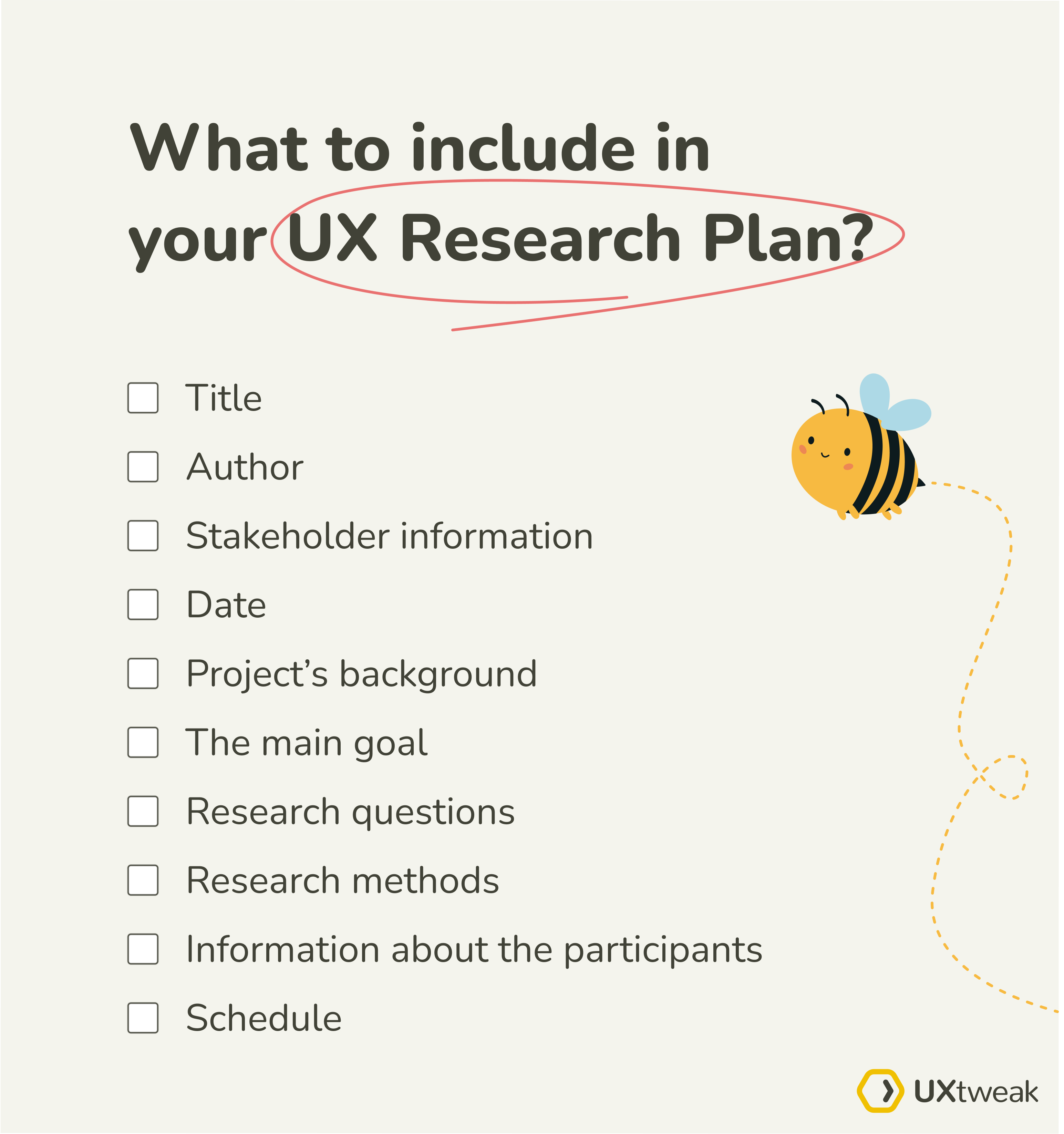 ux research plan