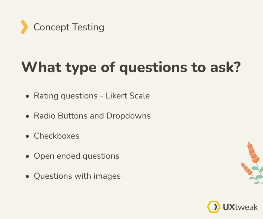 Concept Testing Questions | UXtweak