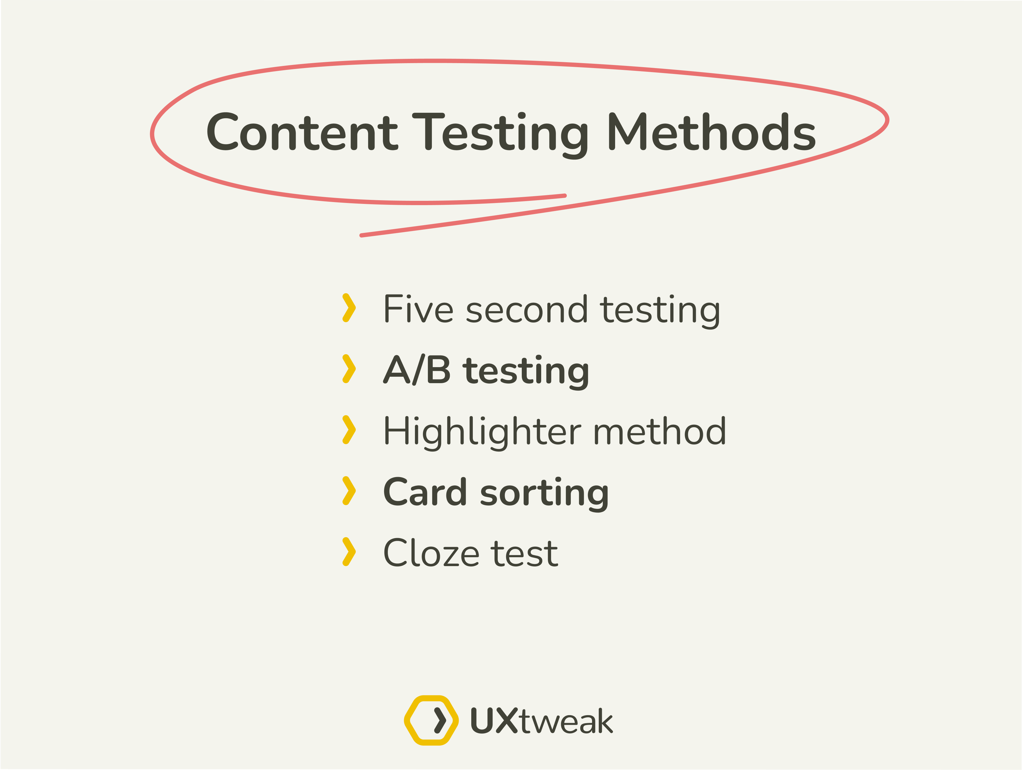 content testing ux, content testing methods