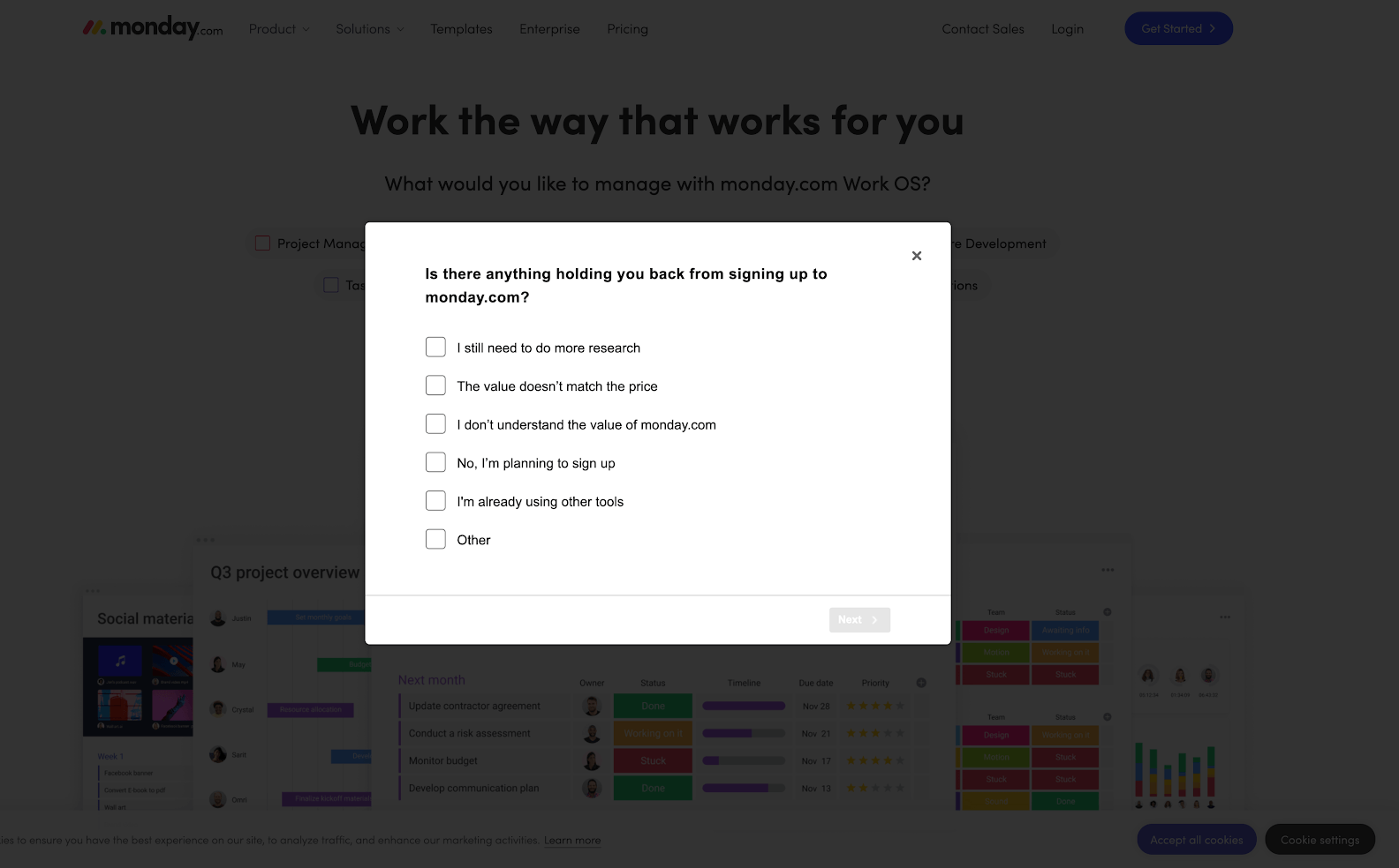 user feedback examples, monday app