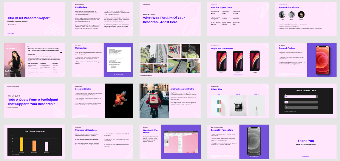 ux research presentation template