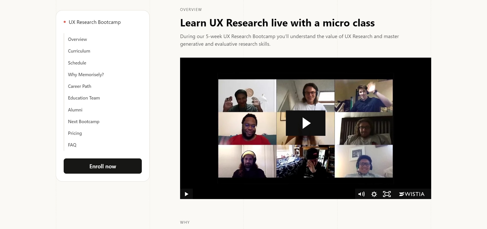 ux research bootcamp, memorizely