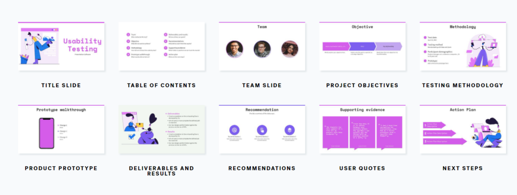 ux project presentation examples