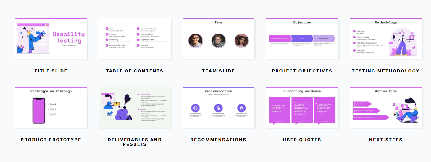 ux research presentation template