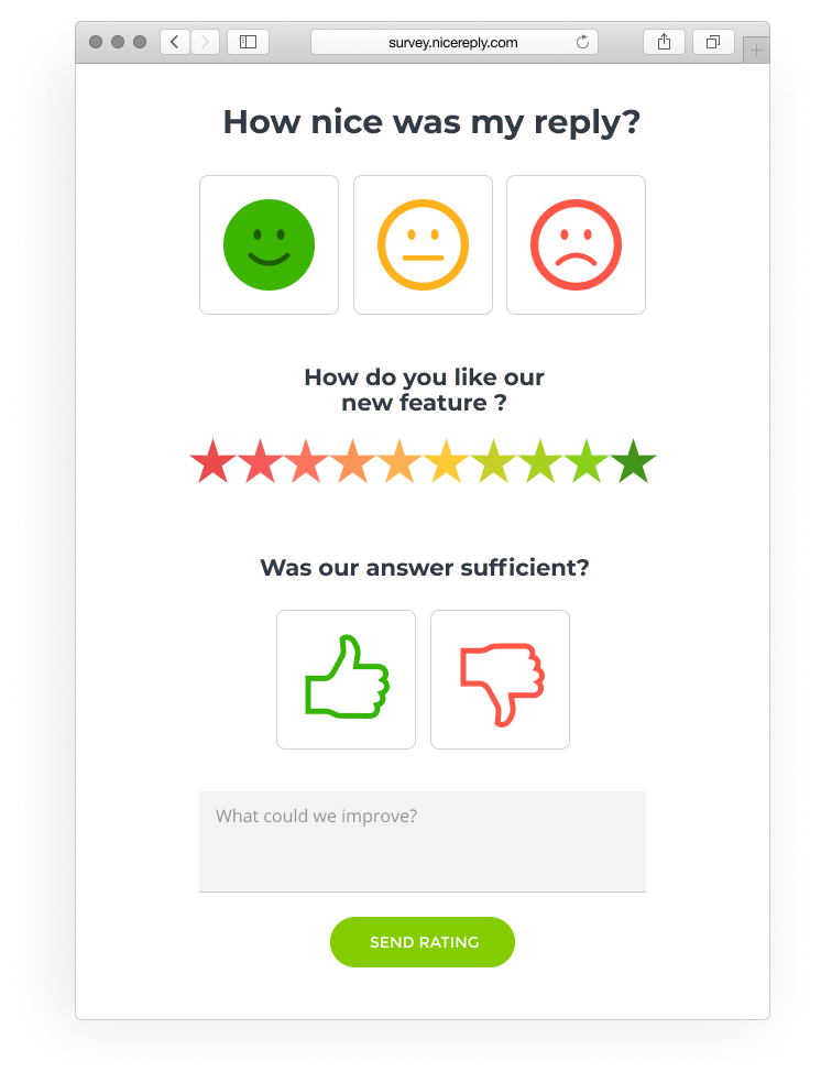 nicereply customer feedback tools