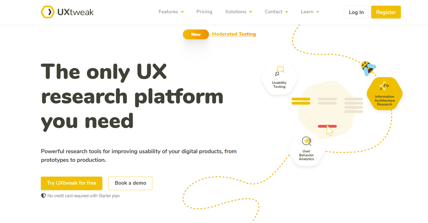 Five-seconds testing method  User testing and UX research platform