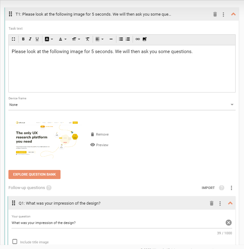 How to set up a 5-second test - Preely