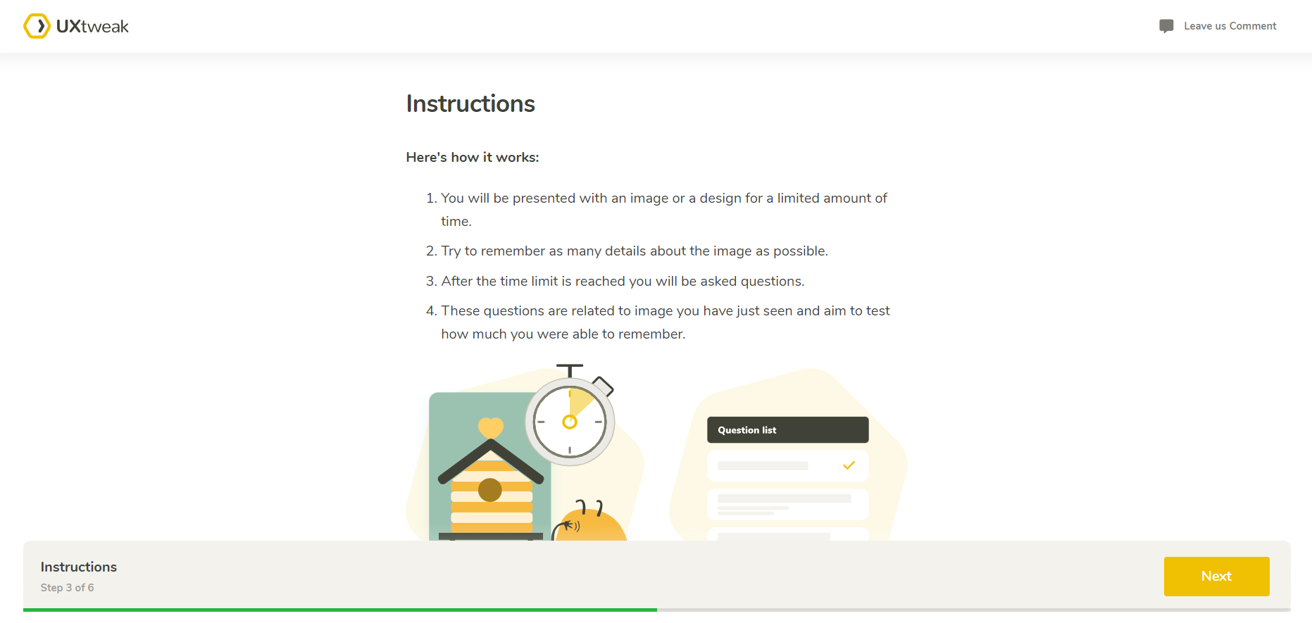 Five-seconds testing method  User testing and UX research platform